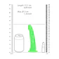 Dildo Slim Realistic Glow In the Dark 6 /15.5 CM Realrock - Thumbnail 6