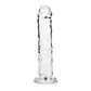 Dildo Straight Realistic Crystal Clear 6 /14.5 CM Realrock - Thumbnail 2