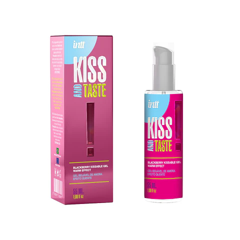 Gel Beijável com Efeito Calor Kiss and Taste Aroma Amora Intt 55ml