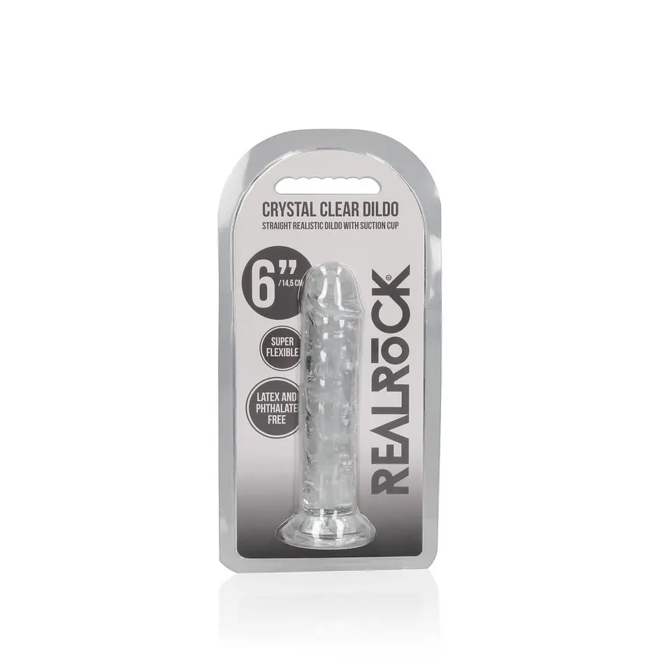 Dildo Straight Realistic Crystal Clear 6 /14.5 CM Realrock 5