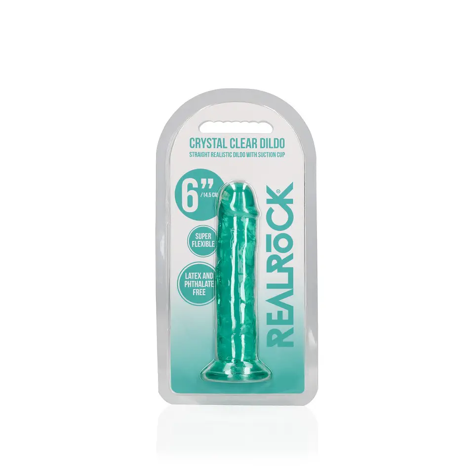 Dildo Straight Realistic Crystal Clear 6 /14.5 CM Realrock 6