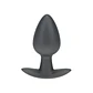 Plug Anal Smooth Silicone Medium 3,1 /7,9 CM Gun Metal Ouch! - Thumbnail 1
