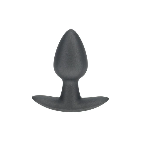 Plug Anal Smooth Silicone Small 2.6 /6,5 CM Gun Metal Ouch!