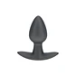 Plug Anal Smooth Silicone Small 2.6 /6,5 CM Gun Metal Ouch! - Thumbnail 1