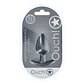 Plug Anal Smooth Silicone Medium 3,1 /7,9 CM Gun Metal Ouch! - Thumbnail 2