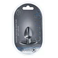 Plug Anal Smooth Silicone Small 2.6 /6,5 CM Gun Metal Ouch! - Thumbnail 2