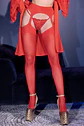 Collants Efeito Meias de Ligas Vermelhos Chilirose - Thumbnail 5