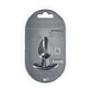 Plug Anal Smooth Silicone Medium 3,1 /7,9 CM Gun Metal Ouch! - Thumbnail 3