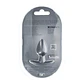 Plug Anal Smooth Silicone Small 2.6 /6,5 CM Gun Metal Ouch! - Thumbnail 3