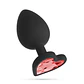 Cuore Plug Anal Grande com 4 Joias Intercambiáveis Crushious - Thumbnail 5