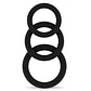 Conjunto de Anéis para o Pénis Sono Nº25 Cockring Set Preto - Thumbnail 1