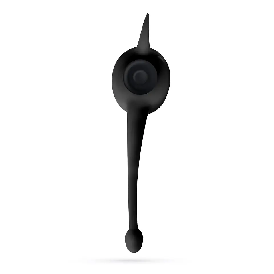 Daemon Anel para o Pénis com Bala Recarregável Preto Crushious 4