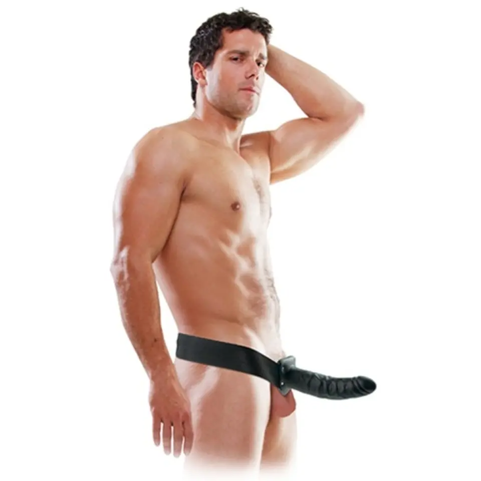 Strap-On Oco 8'' Hollow Fetish Fantasy Series Preto 1