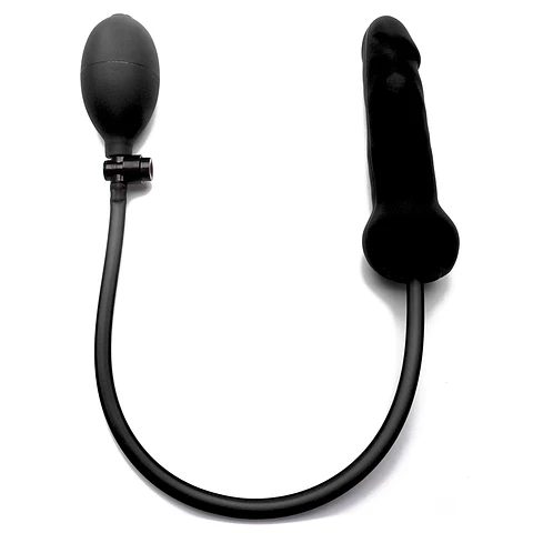 Dildo Insuflável Dong de Silicone Ouch! Preto