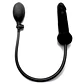 Dildo Insuflável Dong de Silicone Ouch! Preto - Thumbnail 1