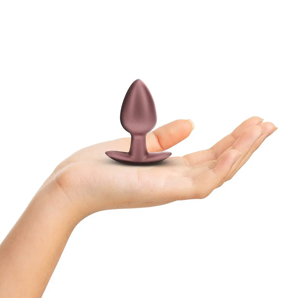 Plug Anal Smooth Silicone Medium 3,1 /7,9 CM Rose Gold Ouch! 4