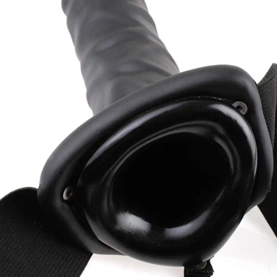 Strap-On Oco 8'' Hollow Fetish Fantasy Series Preto 4