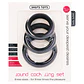 Conjunto de Anéis para o Pénis Round Cock Rings Set Pretos Shots Toys - Thumbnail 2