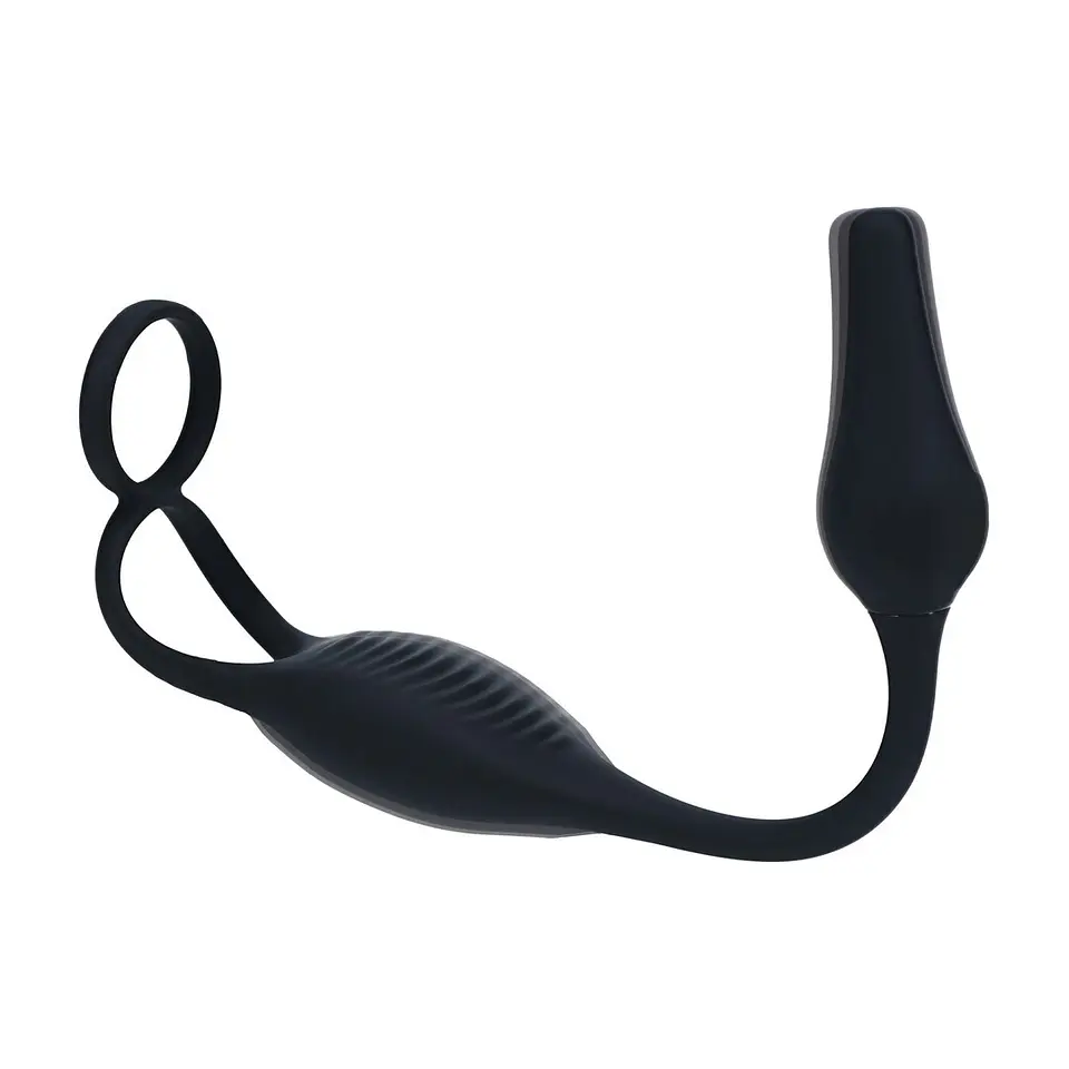 Estimulador de Próstata em Silicone com Vibração e Anel para o Pénis Levelz 1