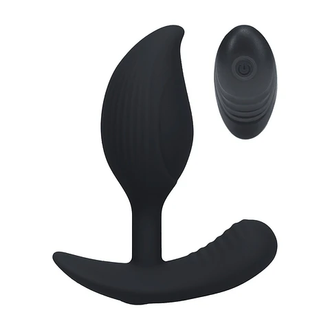Plug Anal de Silicone Líquido com Vibração e Comando Remoto Levelz