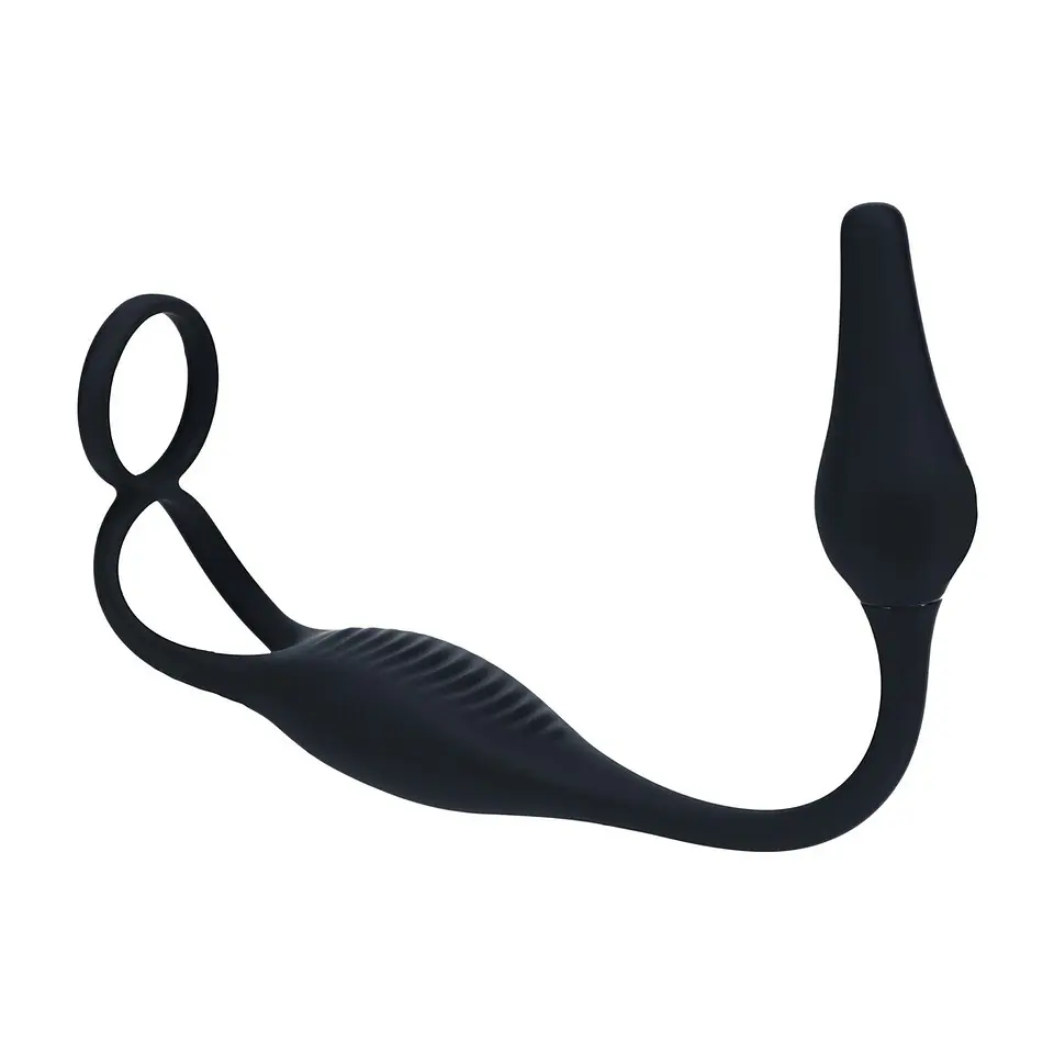 Estimulador de Próstata em Silicone com Vibração e Anel para o Pénis Levelz 4