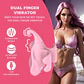 Vibrador de Dedo Finger Dual Rosa Loveline - Thumbnail 6