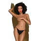 Cueca com Abertura na Virilha Too Hot To Be Real Penthouse Preta - Thumbnail 1