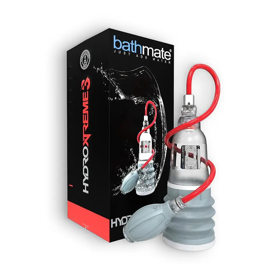Bomba para o Pénis com Acessórios Bathmate Hydroxtreme 3 Transparente 3