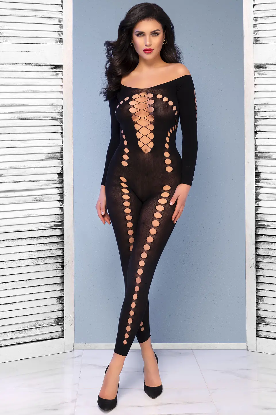 Catsuit Preto Chilirose (CR-4646) 4