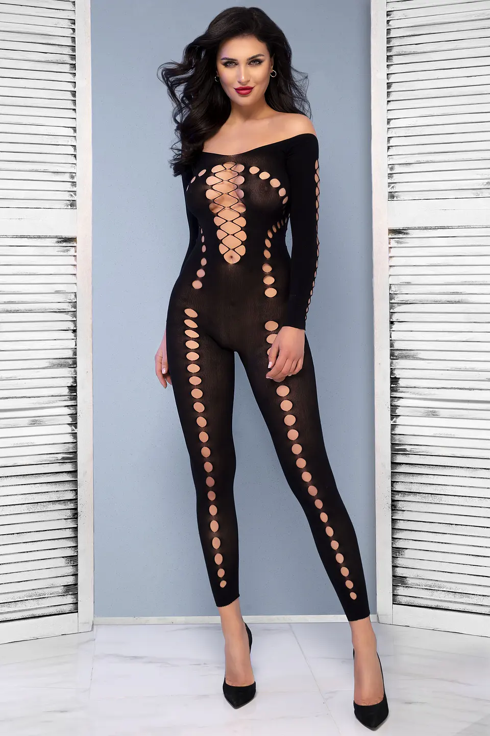 Catsuit Preto Chilirose (CR-4646) 6