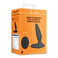 Plug Anal com Vibração e Comando Smooth Vibrating Licorice Black Loveline - Thumbnail 2