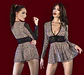 Camisa Noite e Tanga Leopardo Chilirose - Thumbnail 3