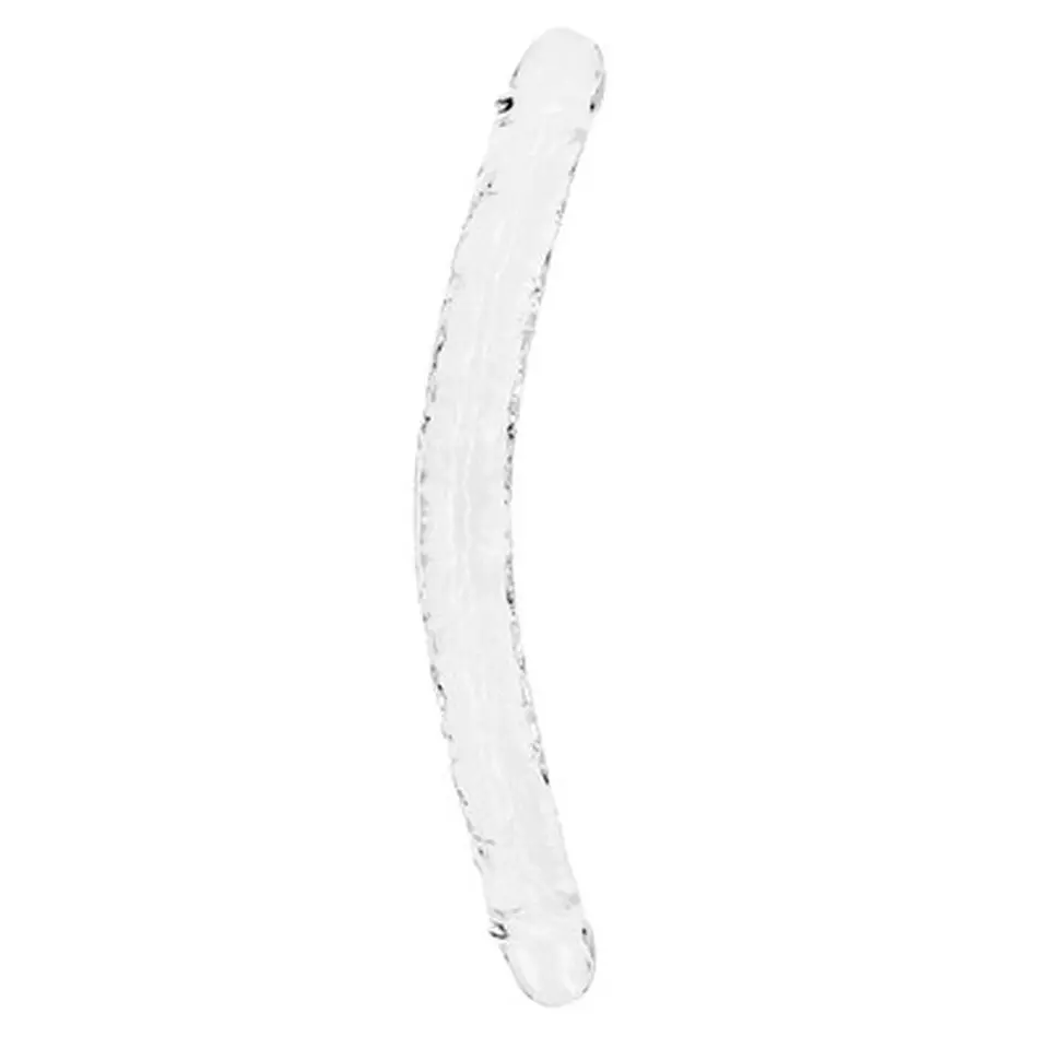 Dildo Duplo Crystal Clear 18 /45 CM Transparente Realrock 1
