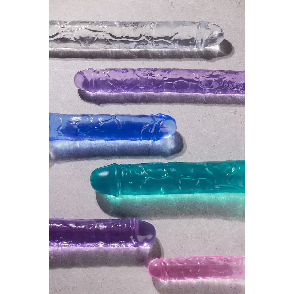 Dildo Duplo Crystal Clear 18 /45 CM Transparente Realrock 3