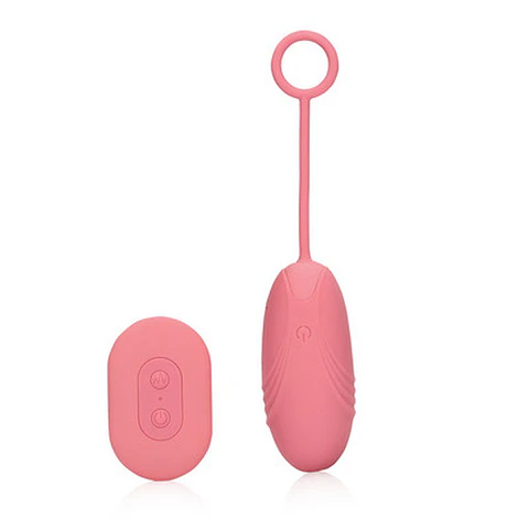 Ovo Vibratório com Comando Ultra Soft Silicone Pink Arabesque Loveline