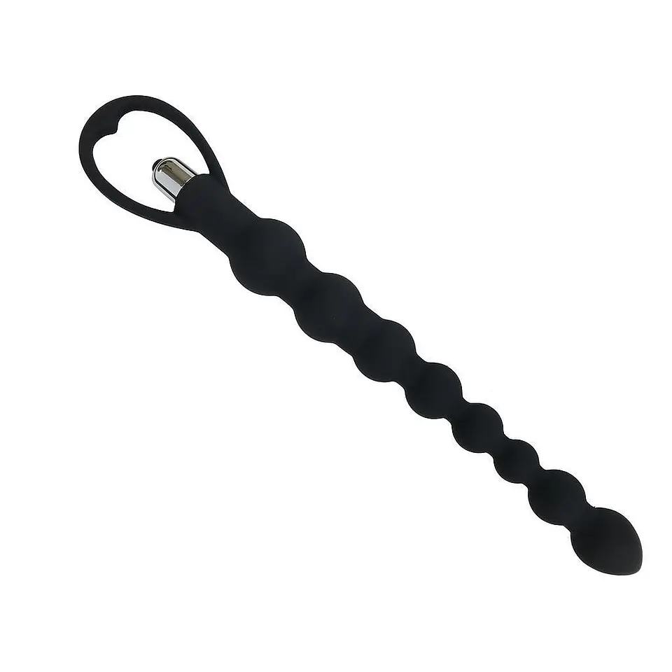 Tira de Pérolas Anais com Vibração Maramba Preto Intimen 1