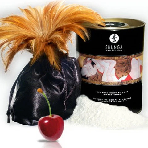 Pó Corporal Shunga Sweet Snow Cereja 228gr Shunga Erotic Art