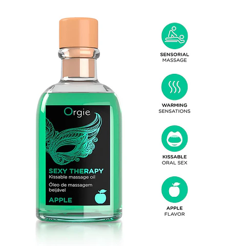 Kit de Massagem Lips Sexy Therapy de Maçã 100ml Orgie