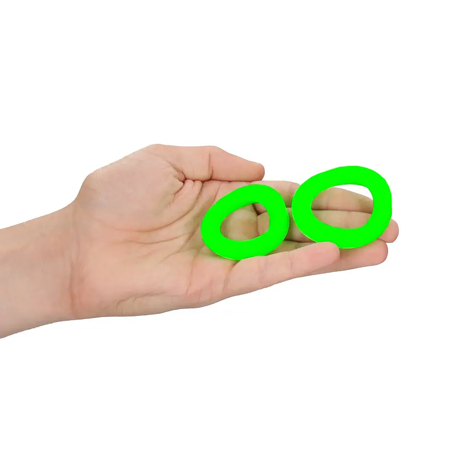 Conjunto de 2 Anéis para o Pénis Glow In the Dark Ouch! 6