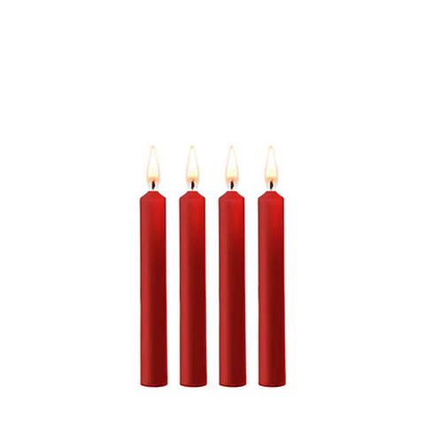 Conjunto de 4 Velas Vermelhas Teasing Wax Candles Ouch!