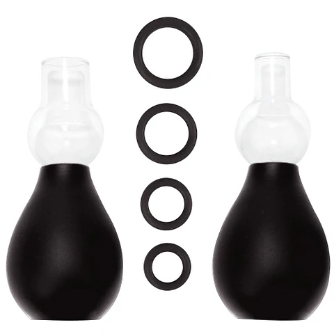 Kit Sugador de Mamilos Ouch! Nipple Erector Set Preto