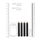 Conjunto de 4 Velas Pretas Teasing Wax Candles Ouch! - Thumbnail 4