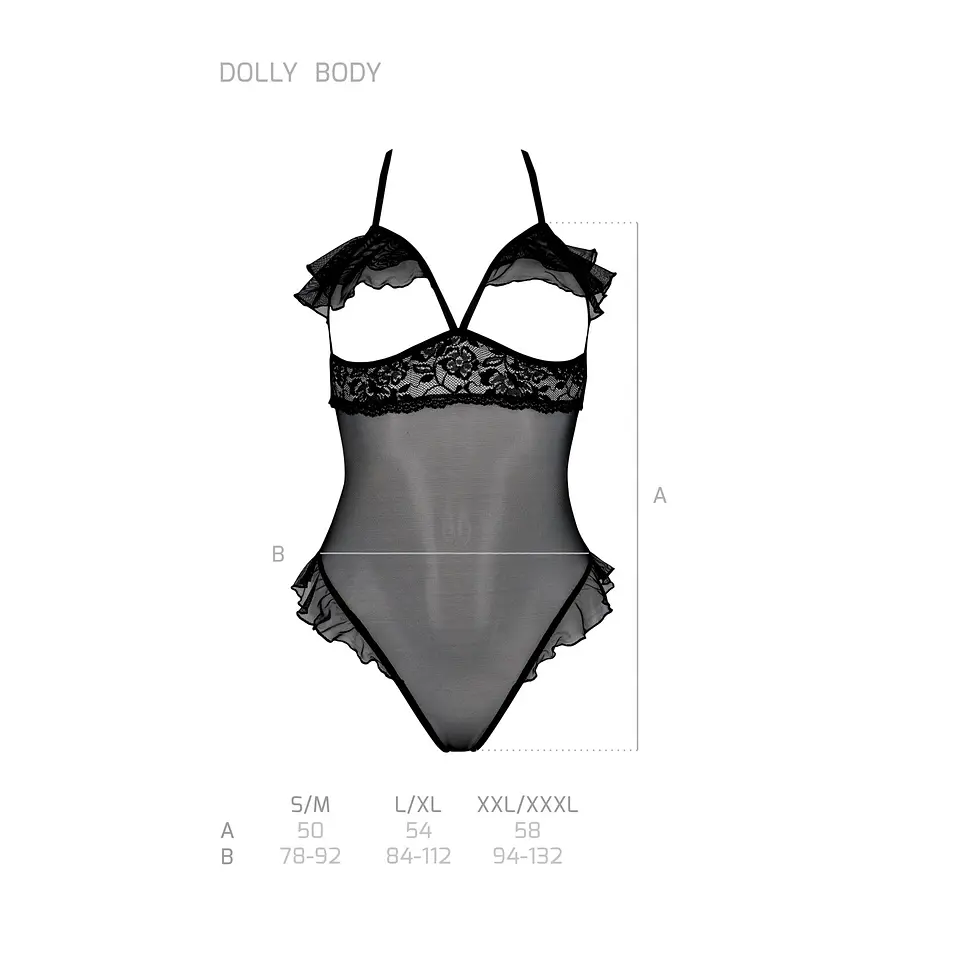 Body Dolly Preto Erotic Line Passion 5