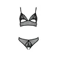 Conjunto de 2 Peças Christa Preto Erotic Line Passion - Thumbnail 3