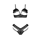 Conjunto de 2 Peças Dolly Preto Erotic Line Tamanho Queen Passion - Thumbnail 3