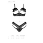 Conjunto de 2 Peças Dolly Preto Erotic Line Tamanho Queen Passion - Thumbnail 5