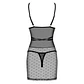 Camisa de Noite e Tanga Bowessa Obsessive Preta - Thumbnail 4