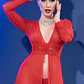 Camisa Noite e Tanga Vermelha Chilirose (CR-4421) - Thumbnail 1