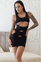 Mini Vestido Preto Chilirose (CR-4432) - Thumbnail 3