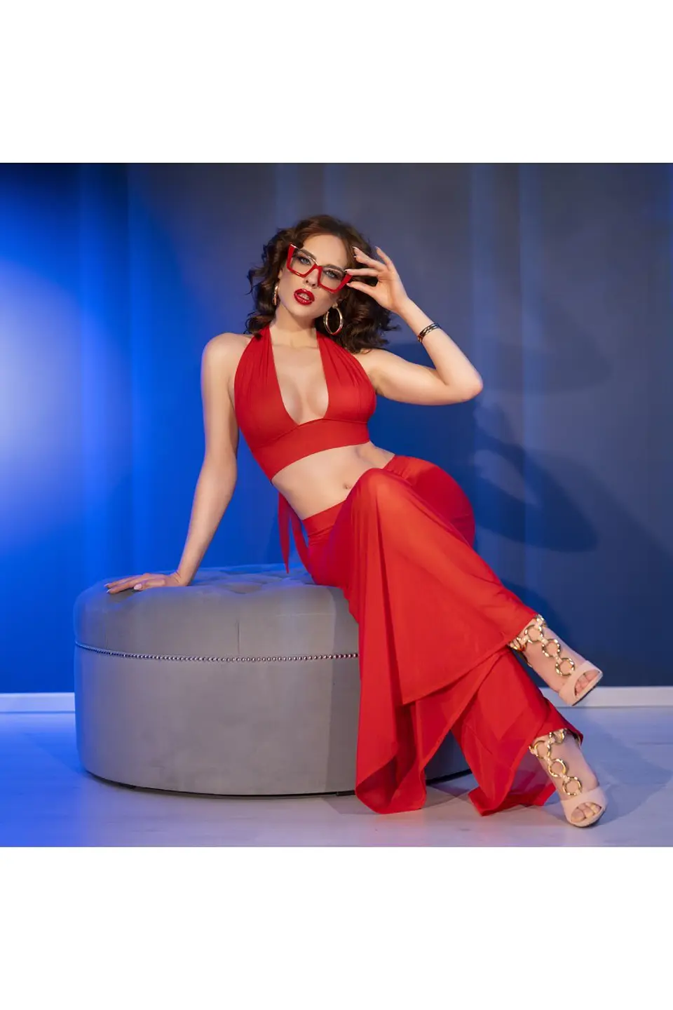 Conjunto de 3 Peças Vermelho Chilirose 6